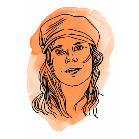 Dessin : Aline Zalko portrait-ines-orchani-hl-2023