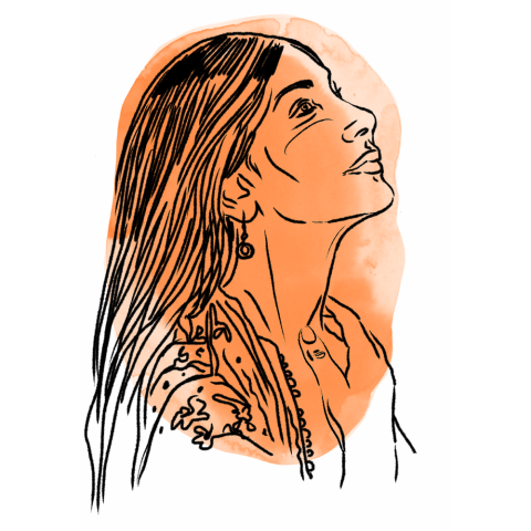 Dessin : Aline Zalko portrait-maram-al-masri-hl-2023